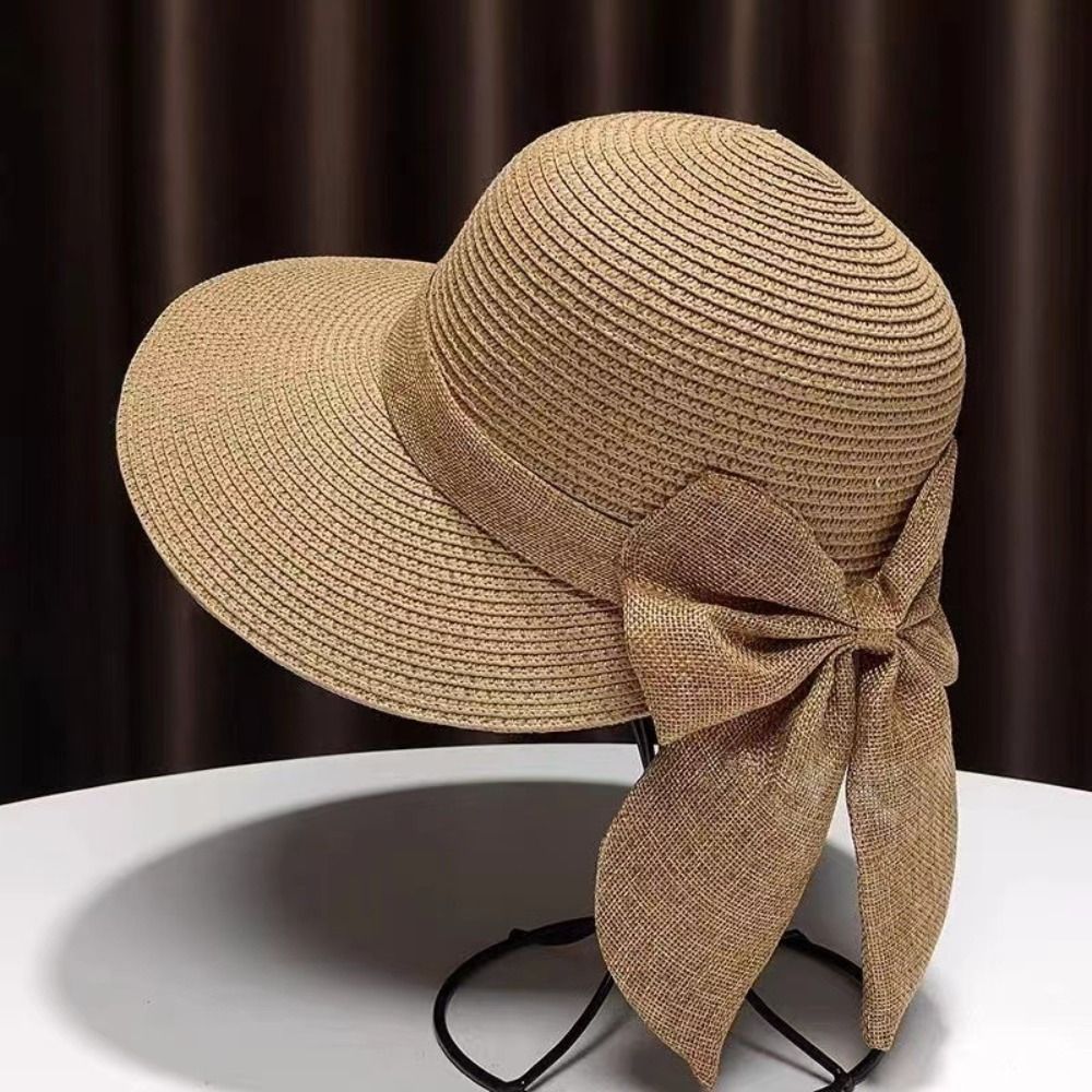Bucket Hat Straw - Ilmek güneş şapkası yaz nefes geniş