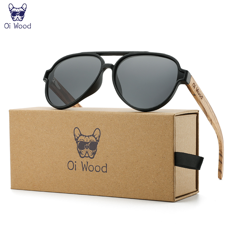 Sunglasses Aviator Polarized - Oi Ahşap Güneş Gözlüğü Kadın Erkek