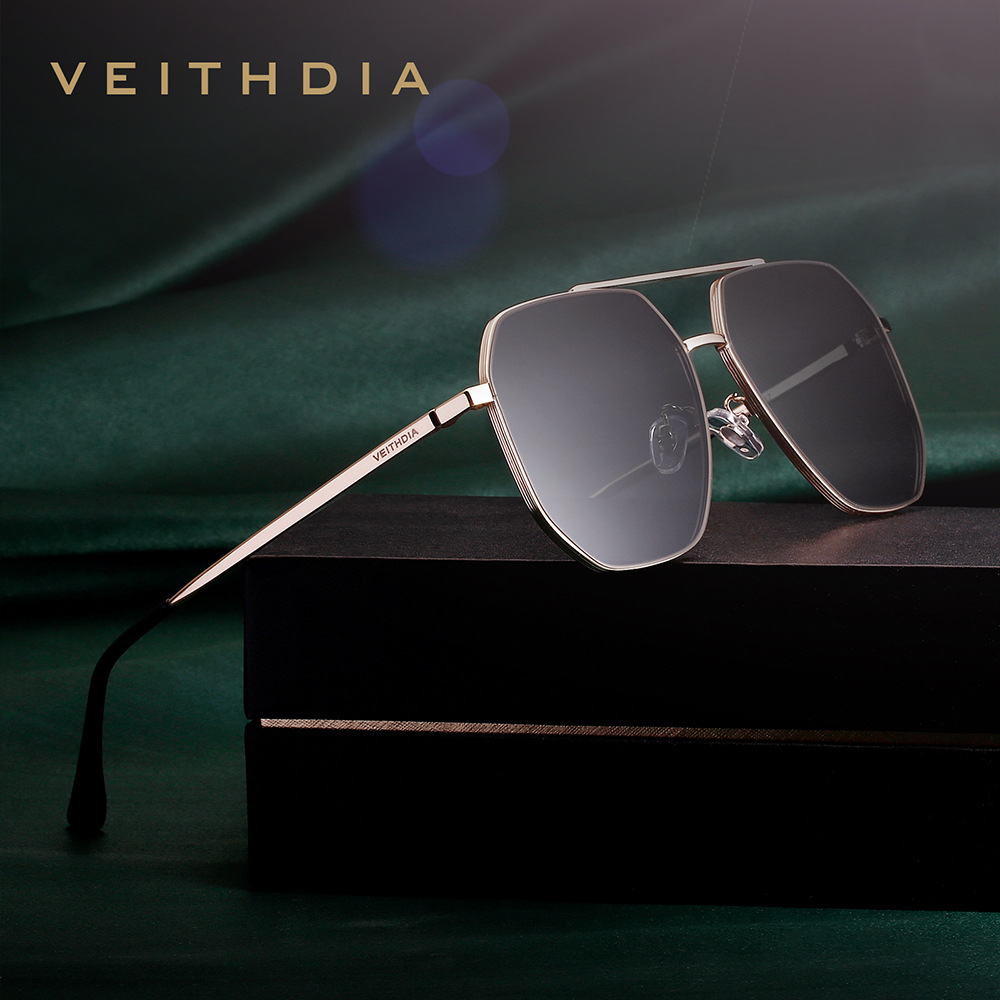 Sunglasses Aviator Polarized - VEITHDIA marka naylon malzeme erkek güneş