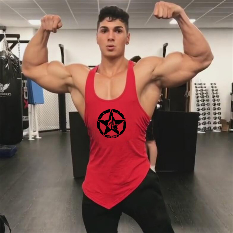 Tank Top Muscle - Spor salonu vücut geliştirme kas gömlek