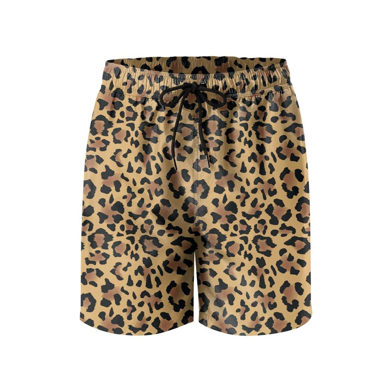 Moda leopar 3D baskı plaj şort - Trunks Board Surf incelemesi ve fiyatı