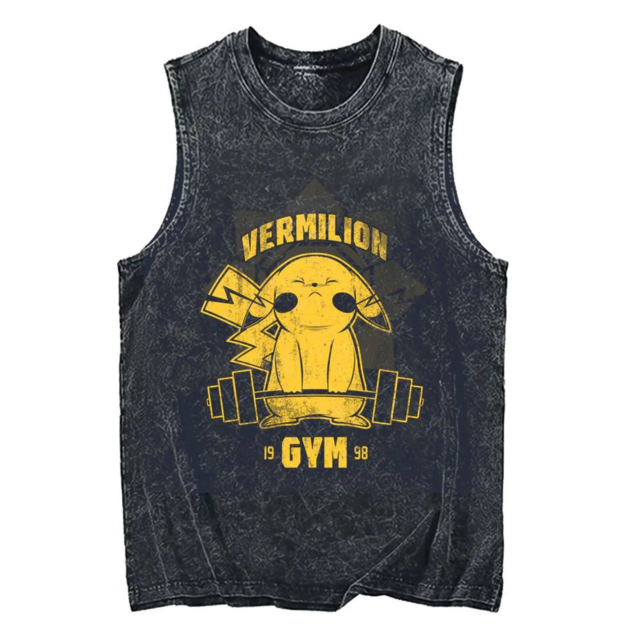 2026 Pokemon Pikachu Asit Yıka - Tank Top Muscle incelemesi ve fiyatı