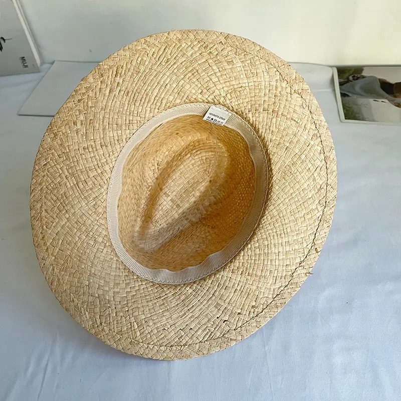 Doğal Düz Renk Rafya Caz Şapka - Bucket Hat Straw incelemesi ve fiyatı